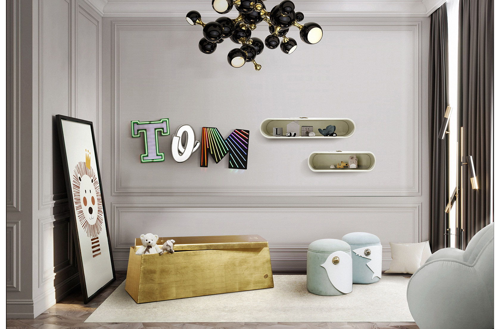 CIST641 Полки в детскую Облако Маленькое Circu  - Вид №13