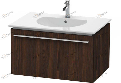 XL606206969 Тумбочка подвесная X-Large #XL6062 800 x 522 мм Орех брашированный (натуральный шпон) Duravit