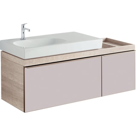 500.562.JJ.1 Шкафчик для раковины Geberit Citterio, с двумя выдвижными ящиками и полкой Geberit  - Вид №8