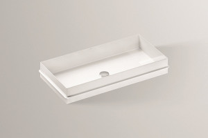 2227503401 Встраиваемая раковина для плит толщиной 30 мм, eb.me750, белая, противомикробное Alape серия ME (Metaphor)