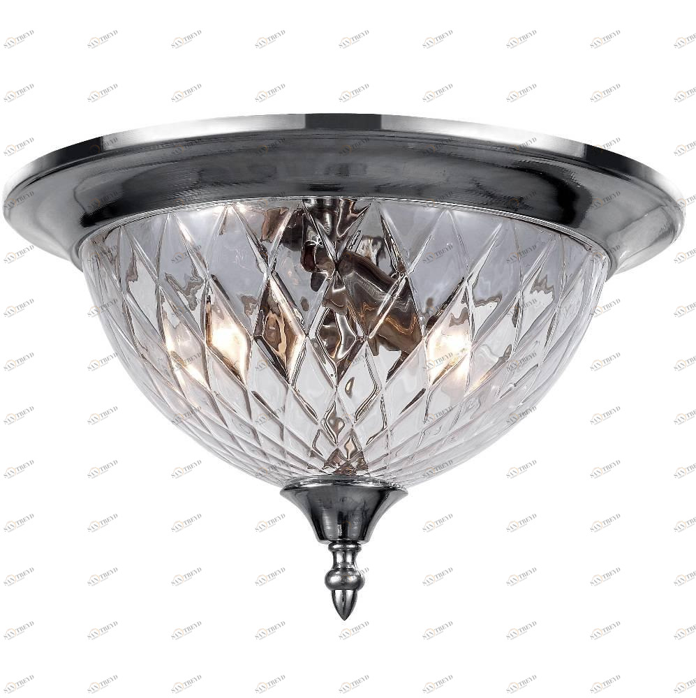 Потолочный светильник Crystal Lux Nuovo PL3 Chrome CRYSTAL LUX NUOVO 073703 Прозрачный;серебро 