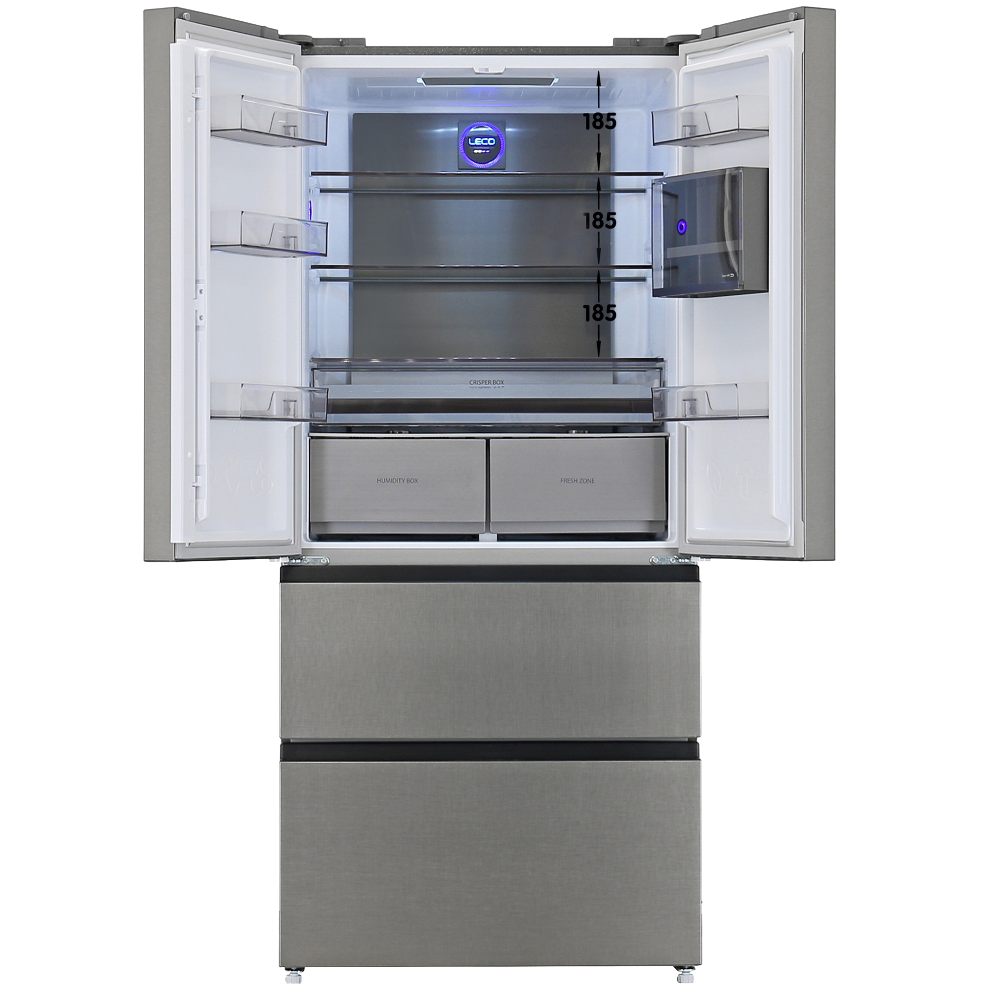 5082843 Холодильник многодверный   DEXP MFr6-54AMG серебристый STDN-0031149 - Вид №1