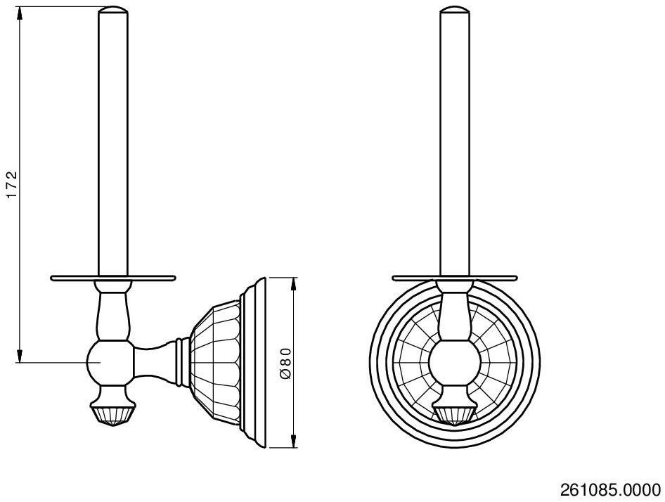 Bronces Mestre Держатель запасного рулона Boutique 261085.0000.50 - Вид №1