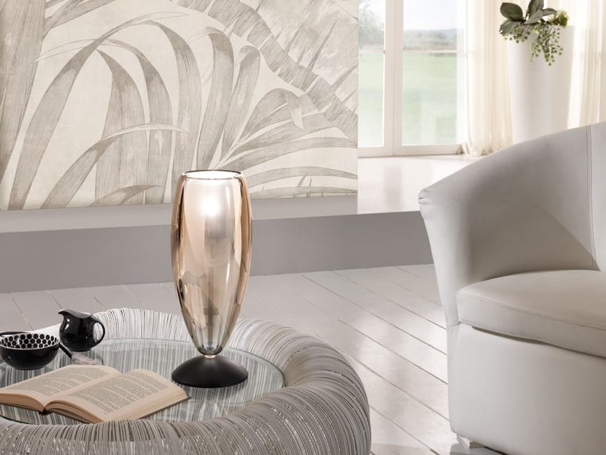 Металлическая настольная лампа из боросиликатного стекла Cangini & Tucci флейта ARCH-00108641