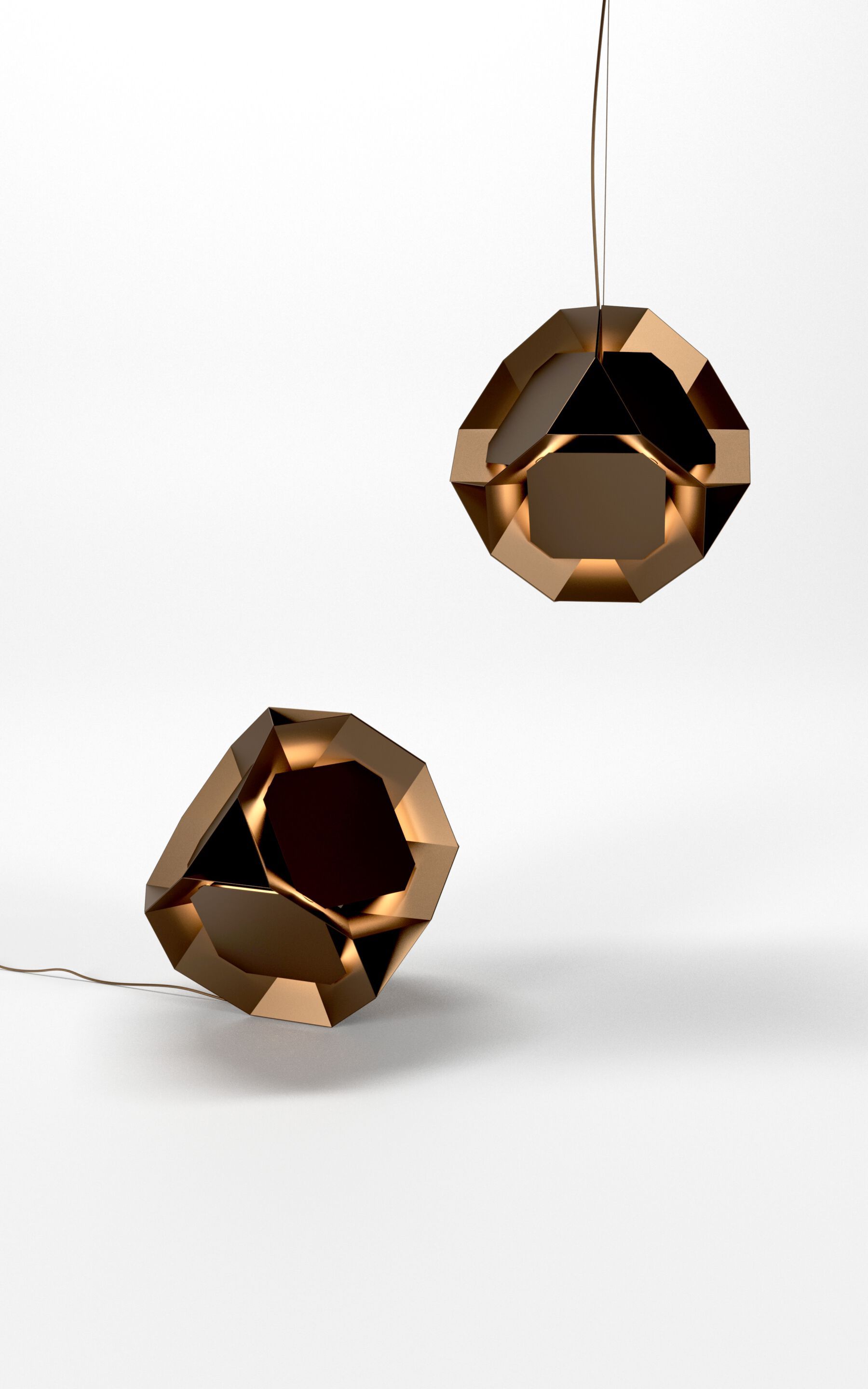 Латунная светодиодная напольная лампа / настольная лампа Rakumba Pylite ARCH-00118401 - Вид №2