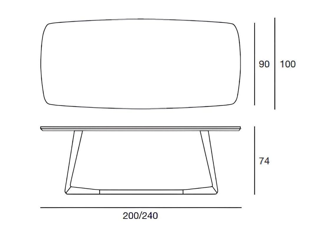 Прямоугольный обеденный стол из массива дерева Pacini & Cappellini COVER ARCH-00099858 - Вид №3