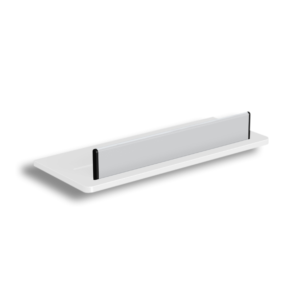 73351-WH Душевая полка подвесная со скребком съемным цвет белый LANGBERGER Accessories