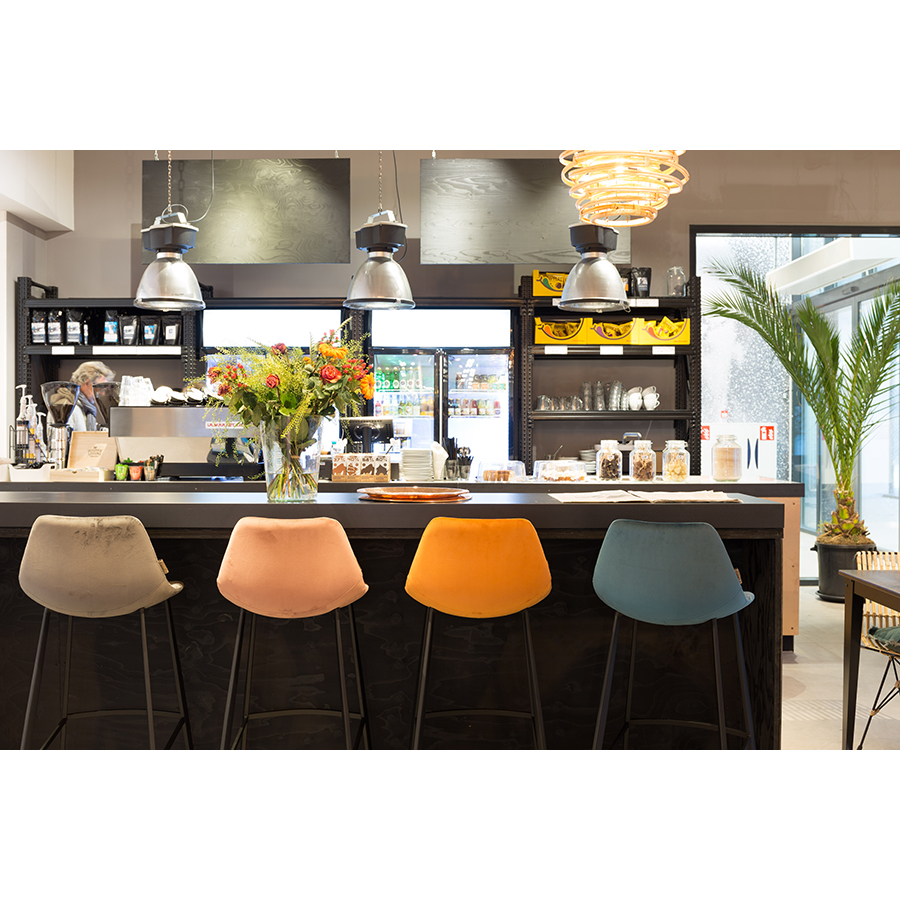 Стул барный Franky серый Dutchbone 1500070 - Вид №1