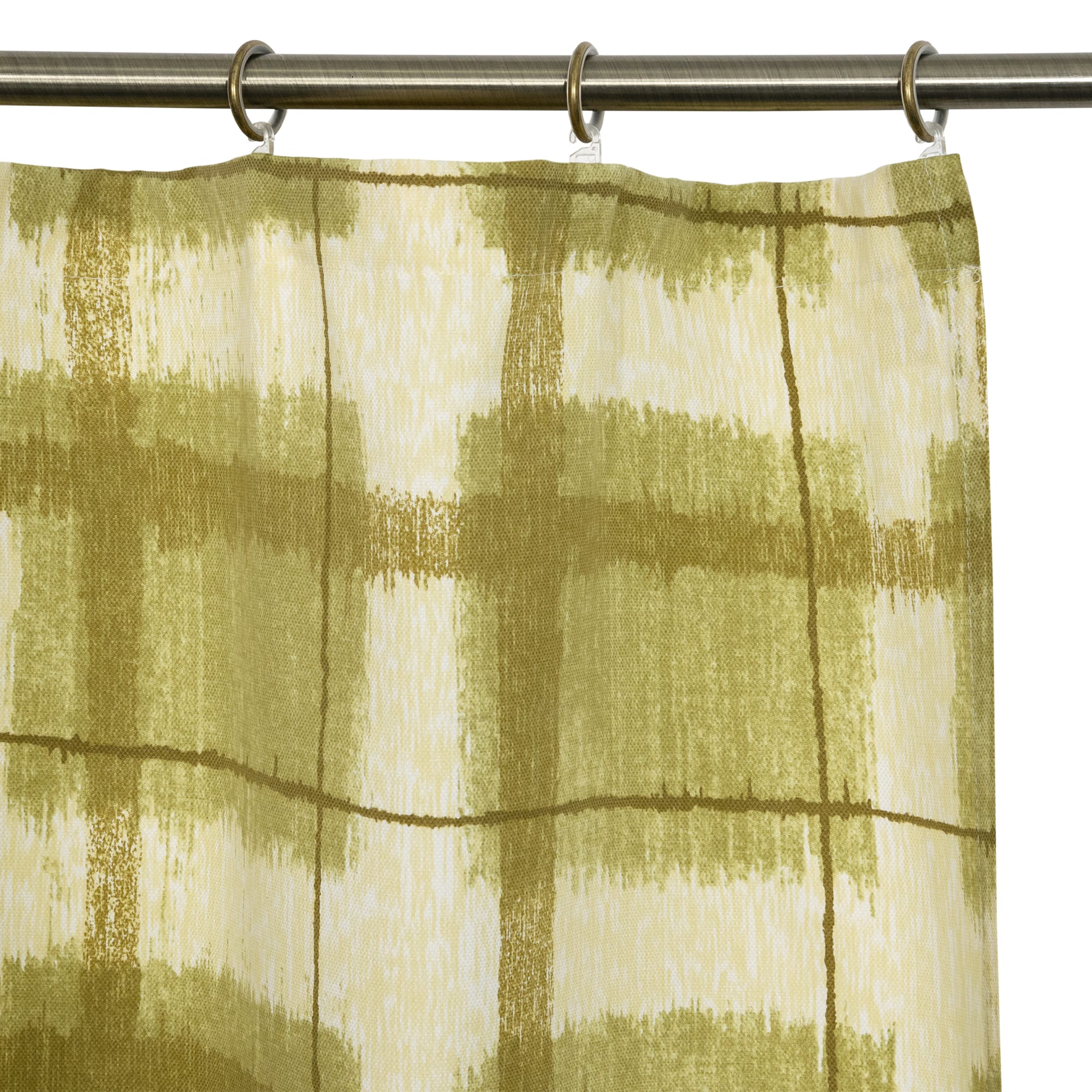 82010140 Штора на ленте «Outline», 140х180 см, клетка, цвет фисташковый Santreyd  - Вид №3