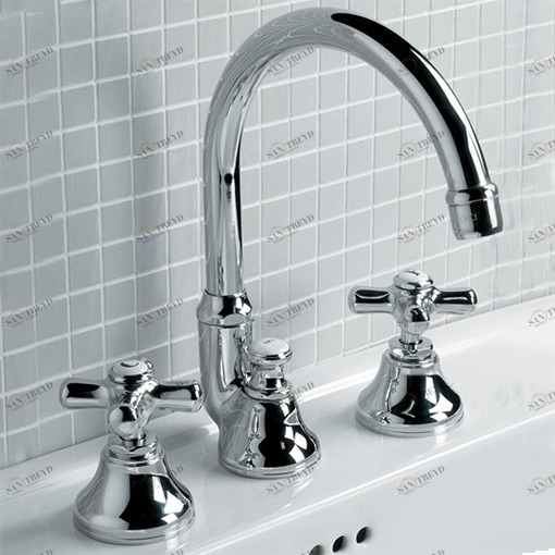 Смеситель на 3 отверстия для раковины с высоким изливом UTCI100ACR Devon Devon CITY Devon&Devon