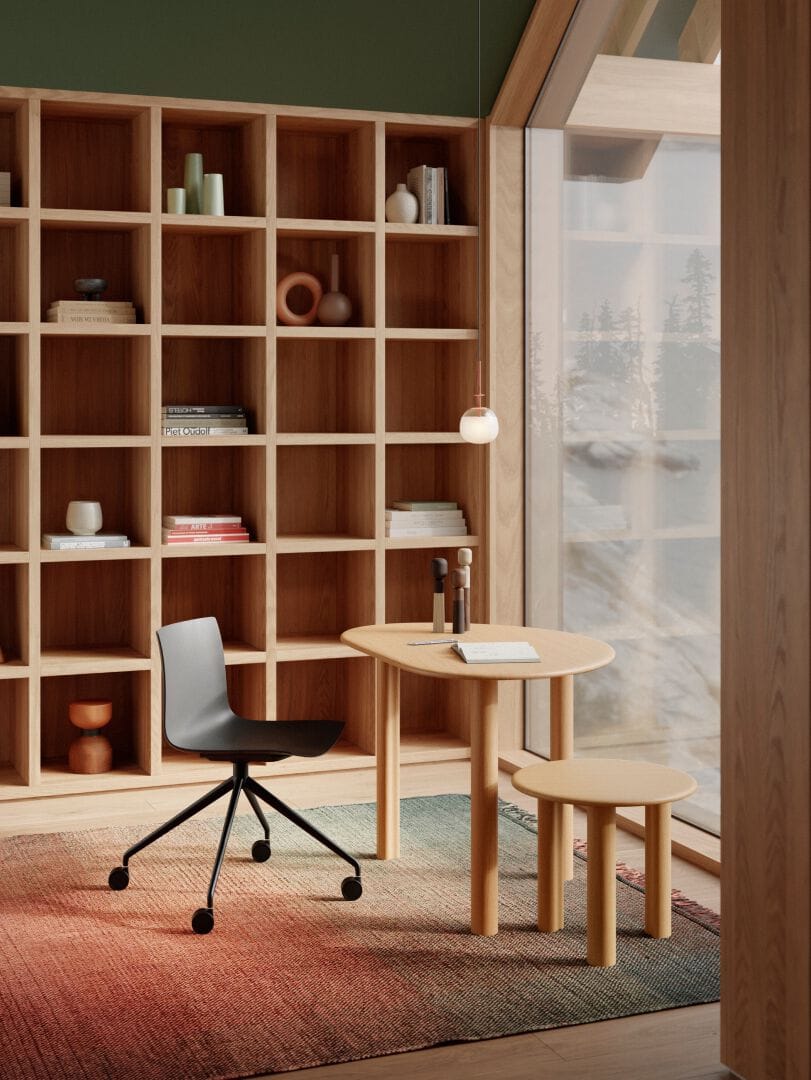 Стул из Папершелла с колесами Arper Catifa Paper ARCH-00140059 - Вид №1