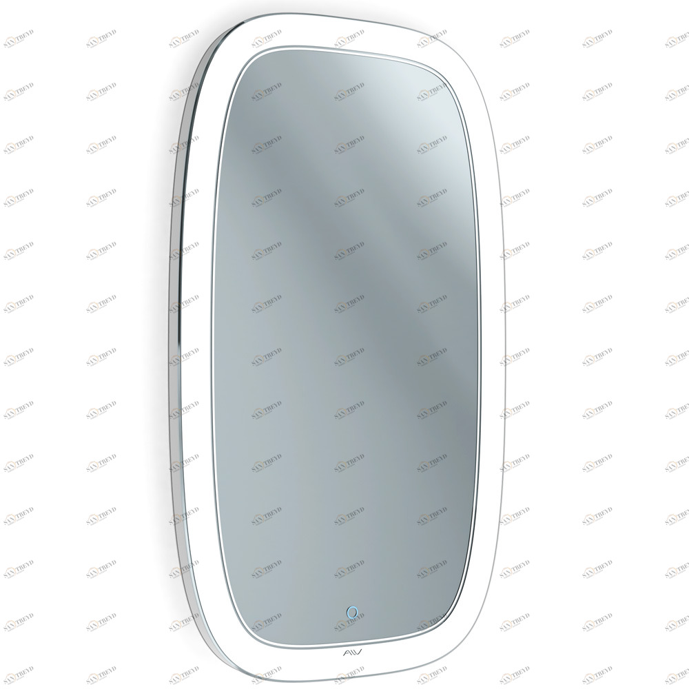 Зеркало в ванную овальное белое с подсветкой 52х90 см Matrix ALAVANN MATRIX 303977 Белый