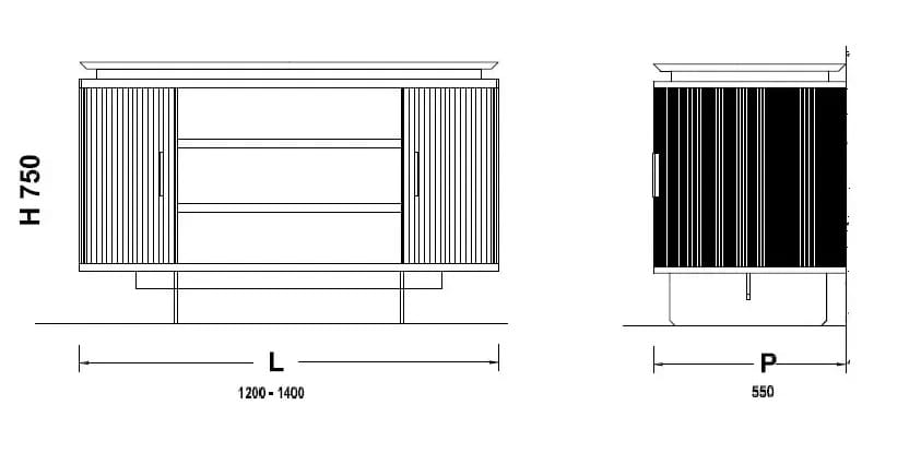 Деревянный напольный шкаф для ванной комнаты MOMA Design Eclectic ARCH-00035466 - Вид №3