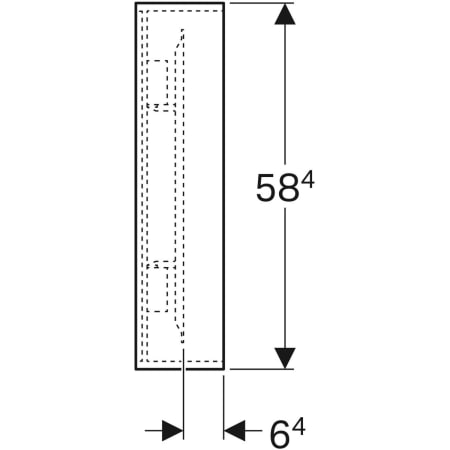 500.572.JI.1 Зеркало с подсветкой Geberit Citterio Geberit  - Вид №13