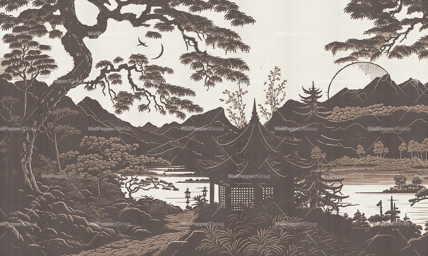 Carta da parati PVC free, eco-friendly, lavabile WallPepper PAGODA ARCH-00052260 - Вид №1