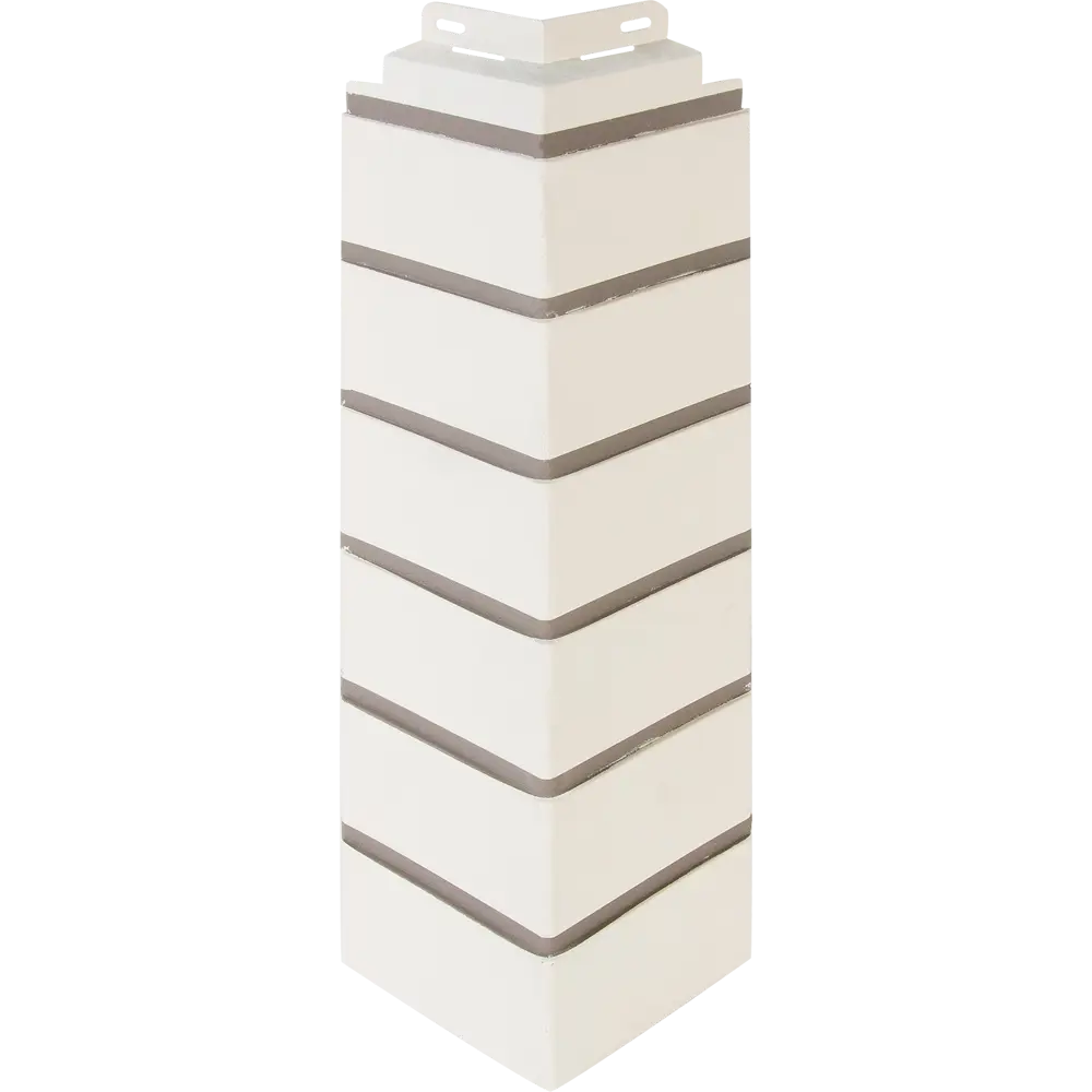 Наружный угол FineBer «Белый кирпич» для фасадной отделки 18021715 STLM-0009272