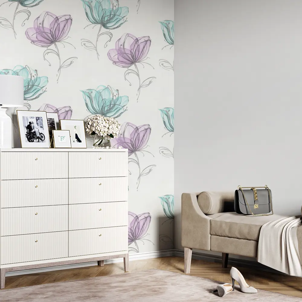 Обои флизелиновые Palitra Life Holland бирюзовые 1.06 м PL71908-56 84659471 STLM-2199125 - Вид №3