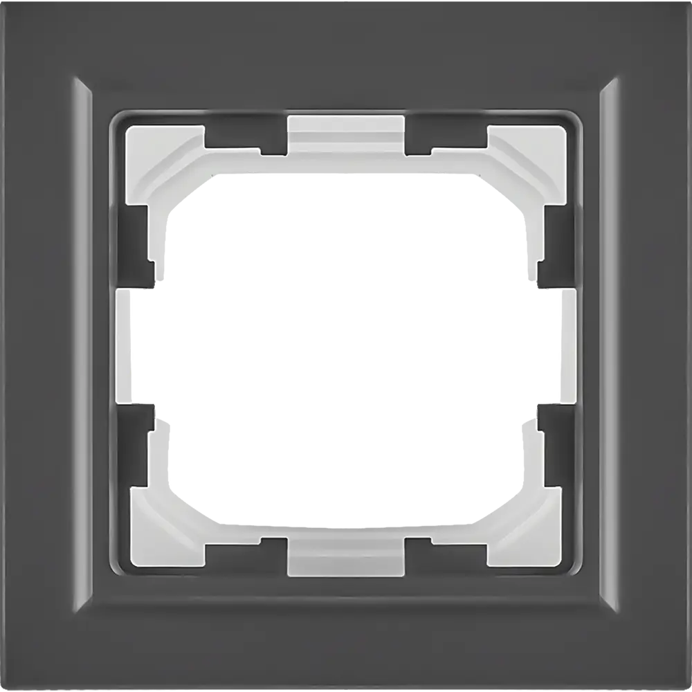 Рамка для розеток IEK Brite 1 пост IP44 графит матовый 87761350 STLM-1111343