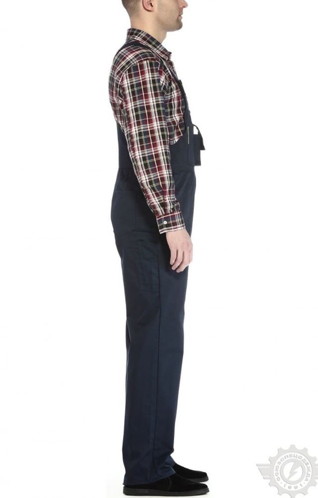 5022573 Полукомбинезон "Эксперт-2" темно-синий  Летняя спецодежда  размер 40-42/158-164  - Вид №4