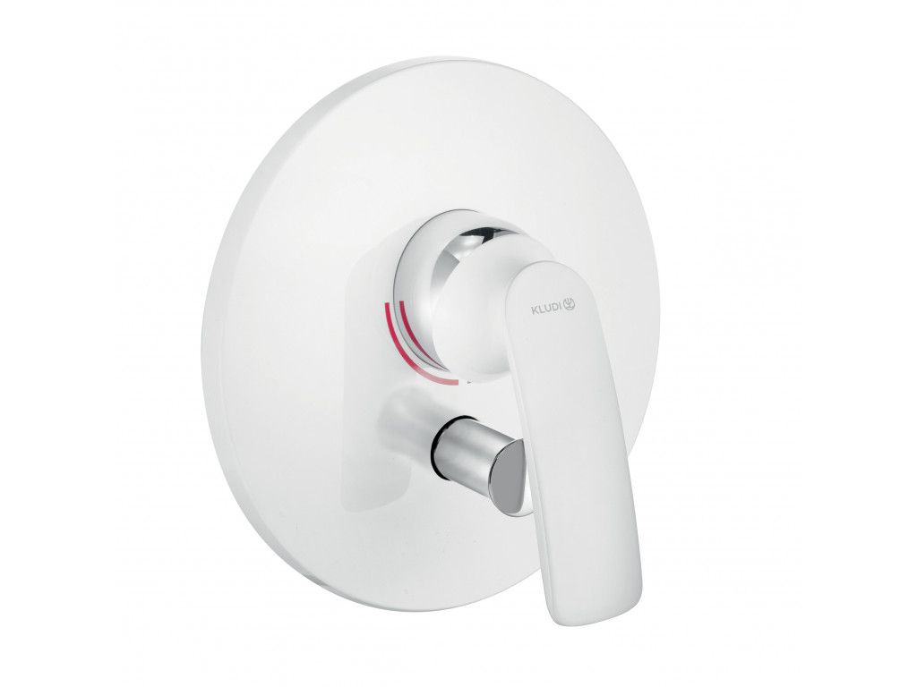 526509175 встраиваемый смеситель для ванны и душа KLUDI BALANCE белый/хром 