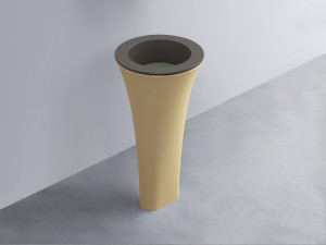 AMLA45-FN+AMPILT-AG+AMCOLT-CN Раковина Amedeo Tondo отдельностоящая cielo Enjoy + Amedeo