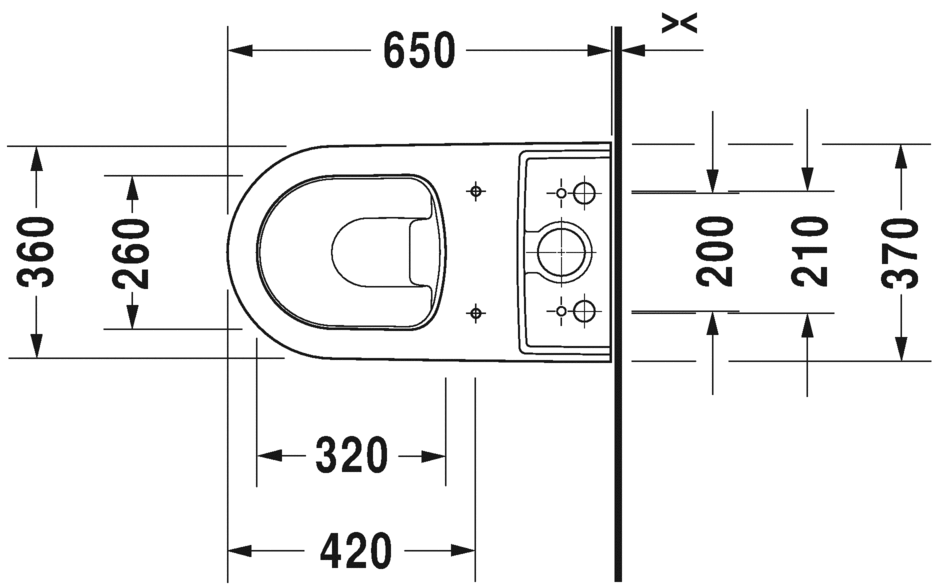 2170092000 Компакт унитаз с бачком Белый Duravit ME BY STARCK Германия - Вид №2