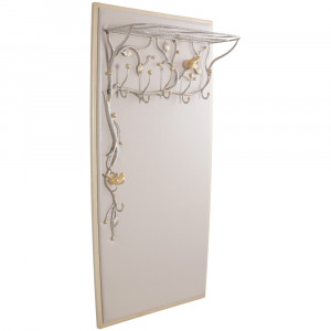 15010 Вешалка настенная Терра (без зеркала) Айвори мраморное золото BOGACHO