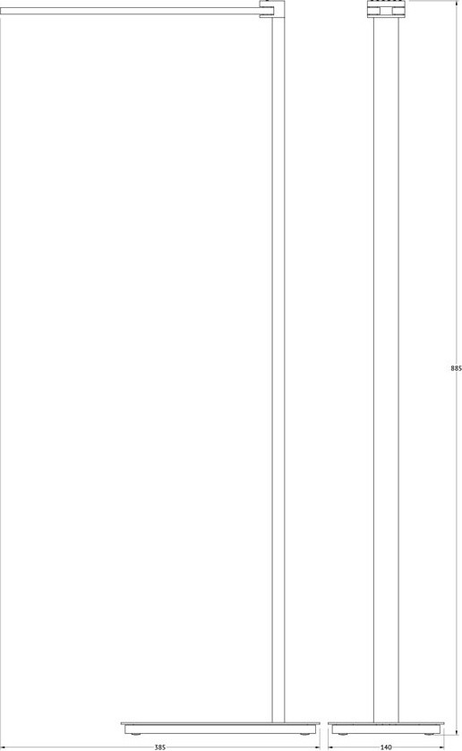 TIF 920 Стойка с держателем полотенец поворотным двойным для ванной 89 cm LINEAG TIFFANY LUX - Вид №1