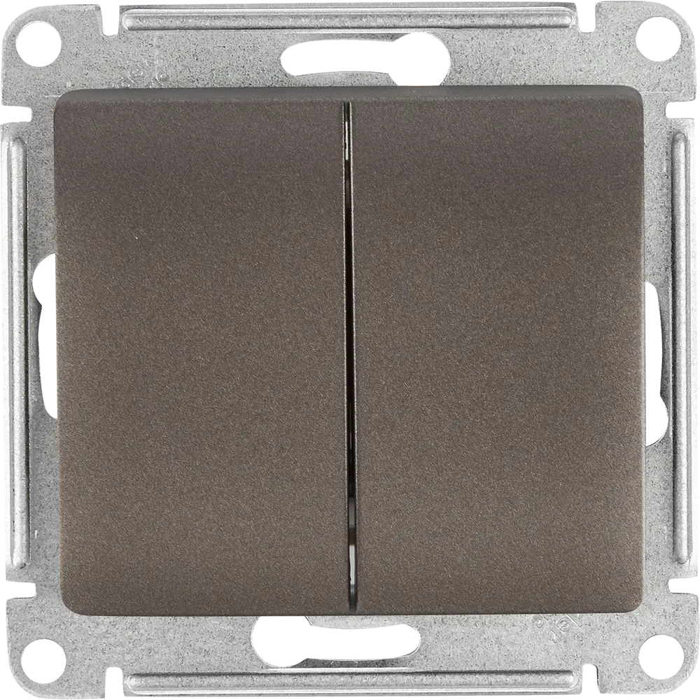 Schneider Electric Glossa — Двуклавишный переключатель для умного освещения 84730730