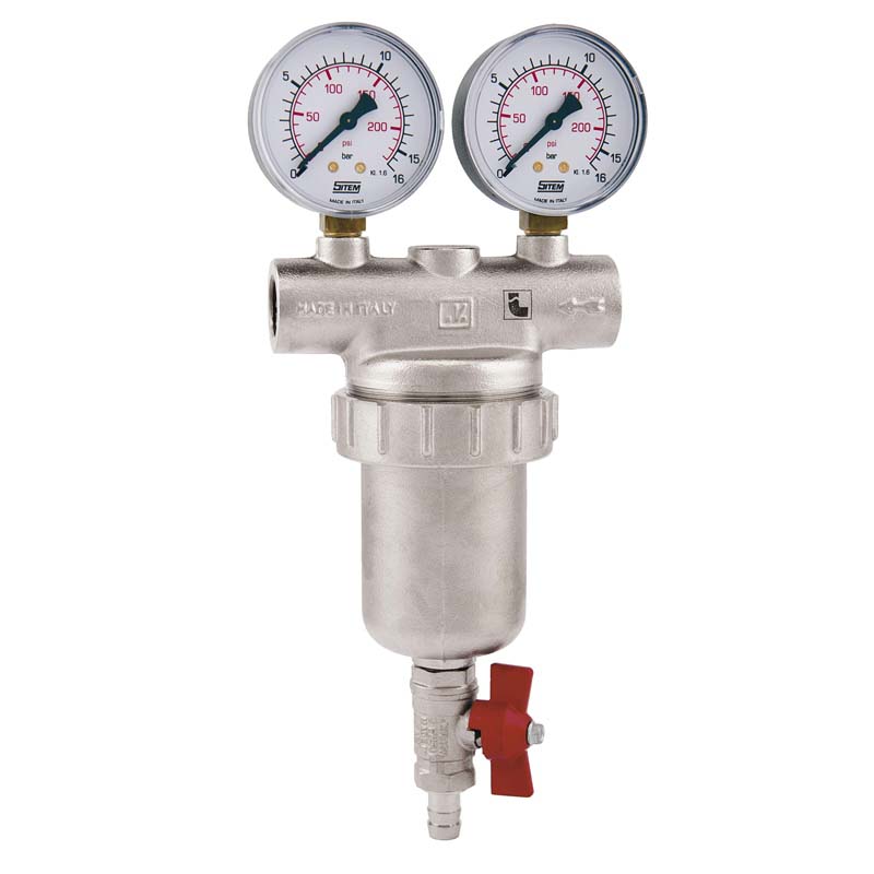 Фильтр промывной с двумя маноментрами ITAP 1/2" 18912