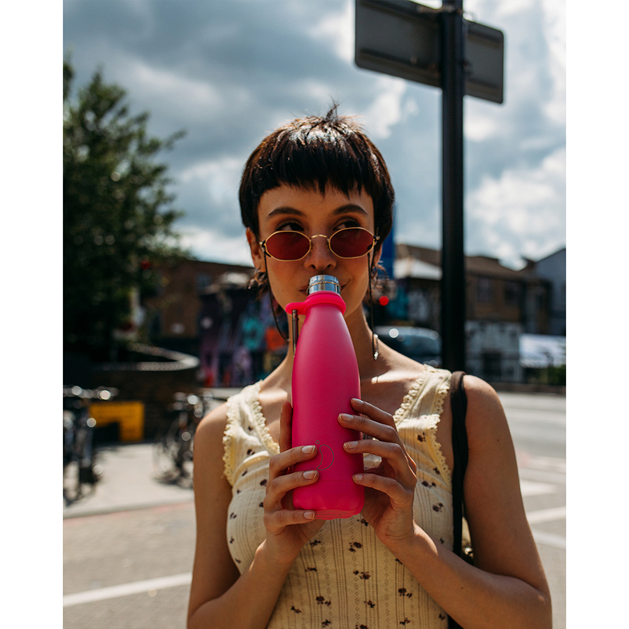 B500NEPNK Термос neon, 500 мл, розовый Chilly's Bottles  - Вид №1