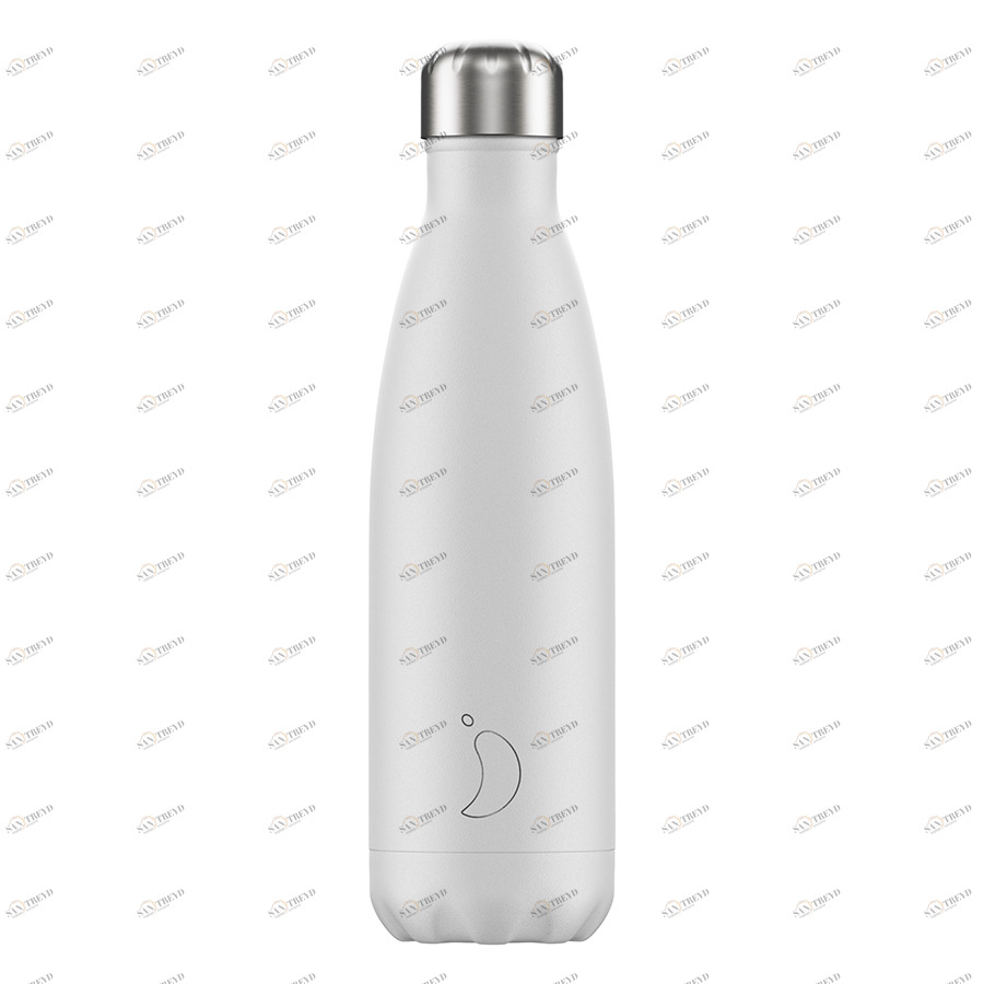 Термос 500 мл белый Monochrome White CHILLY'S BOTTLES ДИЗАЙНЕРСКИЕ 00-3948004 Белый 