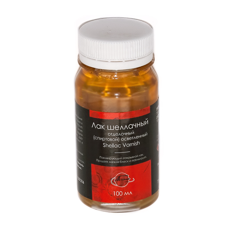 1201216 Лак шеллачный осветленный 100 мл осветленный спиртовой ТАИР 