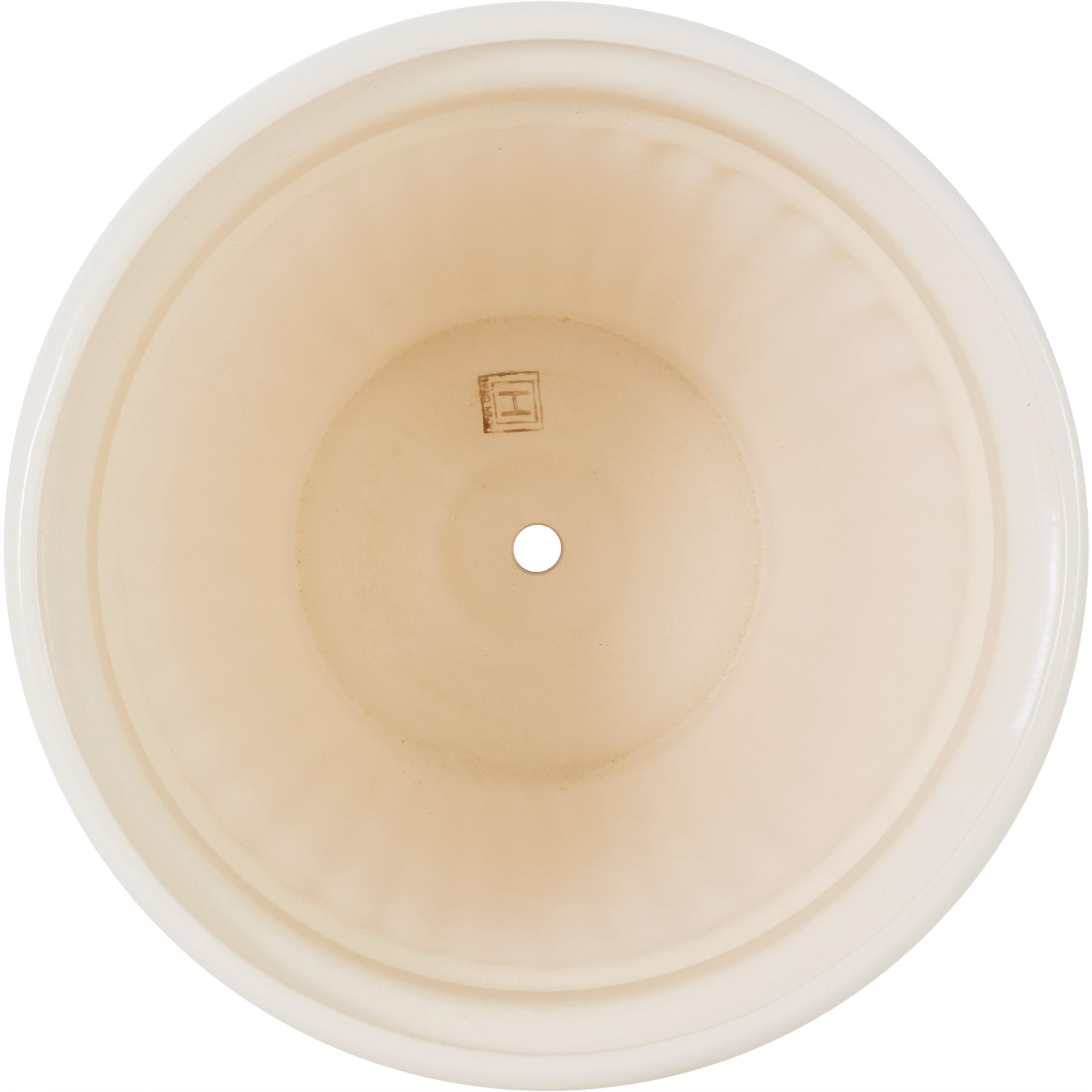 83432949 Горшок цветочный ø26.6 h23.7 см v7.5 л керамика слоновая кость Виктория Santreyd - Вид №1