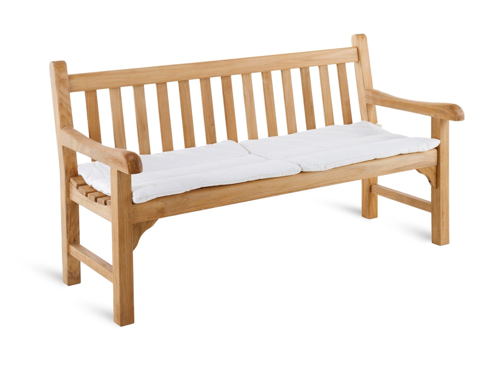 Садовая скамейка из тикового дерева с подлокотниками Unopiù Chelsea ARCH-00071320 - Вид №1