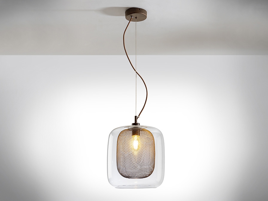 109067 Подвесной светильник 1L шоколадный большой Schuller Fox - Вид №1