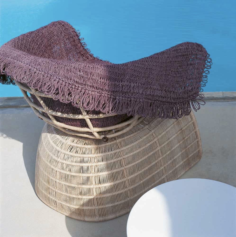 Садовое кресло с плетением из полиэтилена или абаки B&B Italia Outdoor кринолин ARCH-00060645 - Вид №3