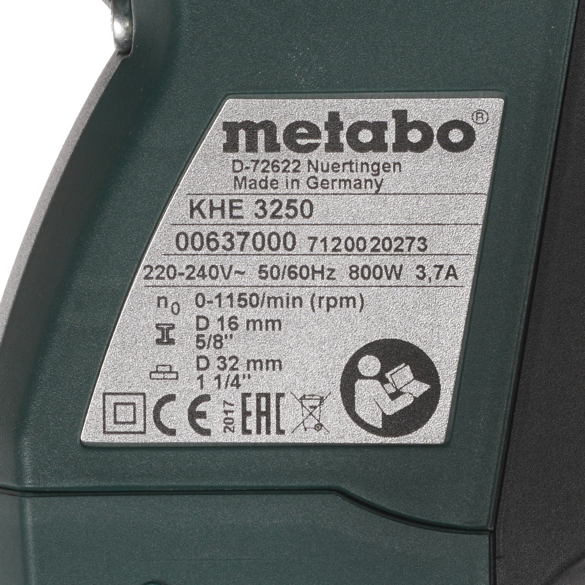 Перфоратор Metabo KHE 3250 (600637000) 1151309 STDN-0129315 - Вид №2