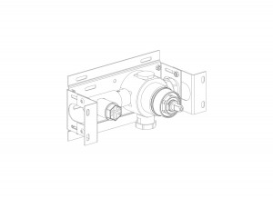 COCOON BOX02-L - смеситель встраиваемый и выпускной левый