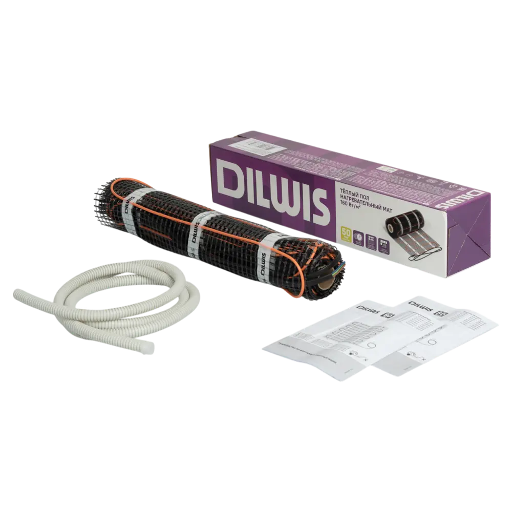 Нагревательный мат для теплого пола DILWIS 0.5 м2 80 Вт 89398457 STLM-2106347  - Вид №1