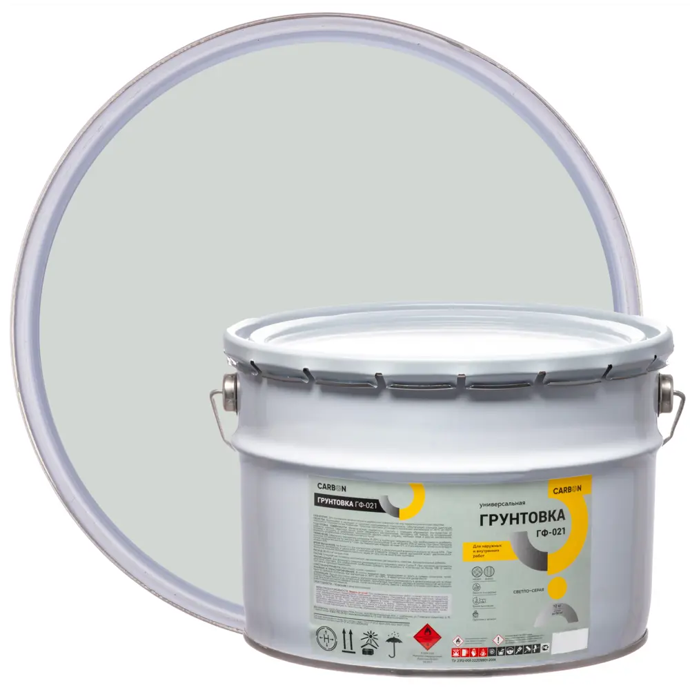 Грунтовка ГФ-021 Carbon светло-серая 10 кг 82746283 STLM-2072984 