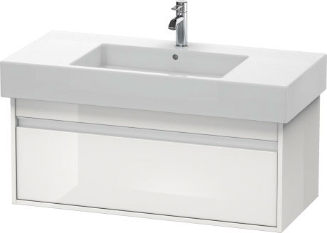 KT669107575 Тумбочка подвесная Ketho #KT6691 1000 x 455 мм Лен, декор Duravit - Вид №2