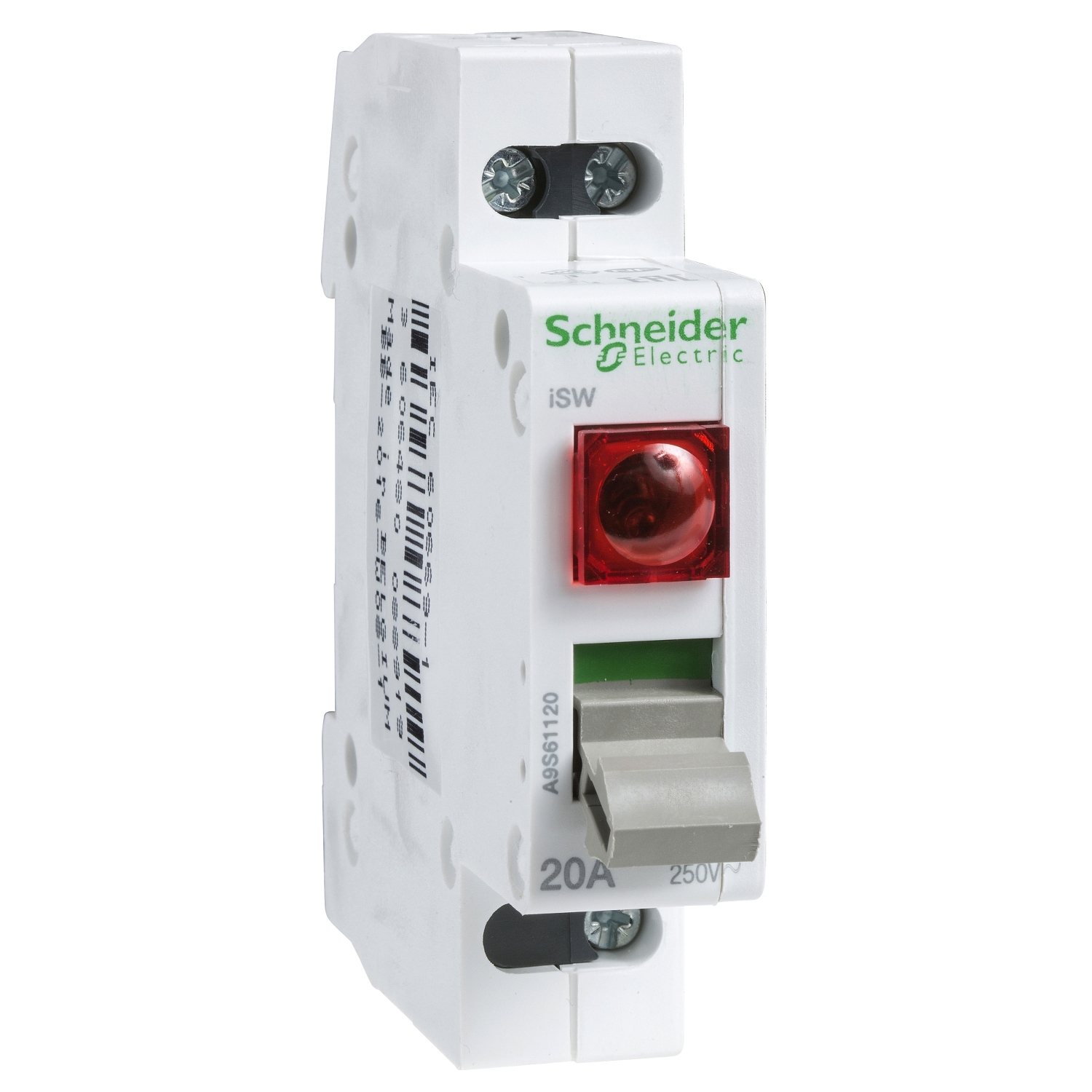 A9S61220 ВЫКЛЮЧАТЕЛЬ НАГРУЗКИ С ИНДИКАТОРОМ iSW 2П 20A КРАС Schneider Electric Acti 9 
