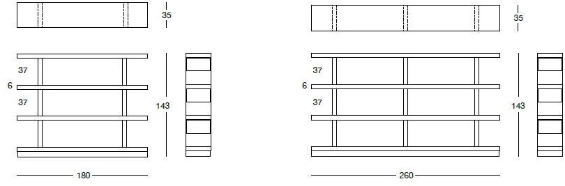 Longhi Модульная открытая полка Loveluxe Y 710a - Вид №4