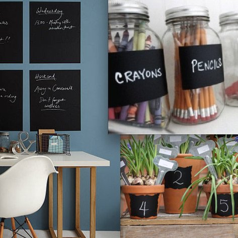 Стикер-доска для мела HAPPY STATION ДИЗАЙНЕРСКИЕ 009016 Черный  - Вид №1