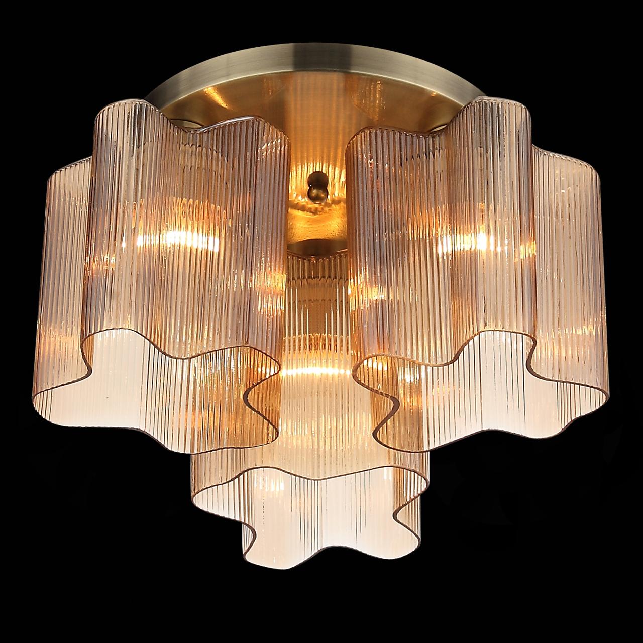 Потолочная люстра ST Luce Onde SL117.302.03 ST LUCE ONDE 328345 Бронза;прозрачный;коричневый - Вид №2