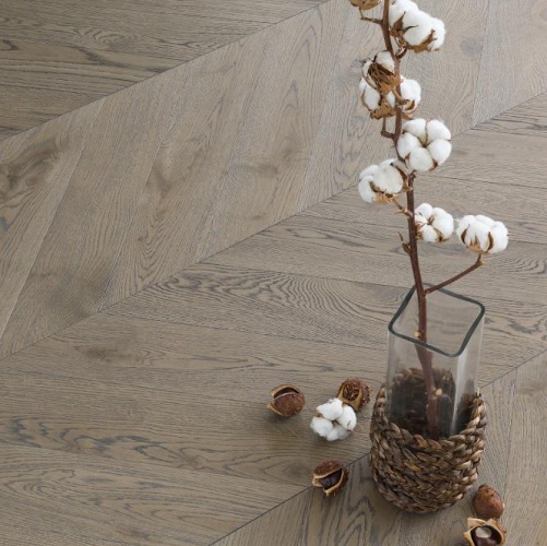 Паркет Ёлка Coswick Скалистый Риф Дуб Рустик (Гладкая) 320х82,55 мм 11284230 - Вид №1