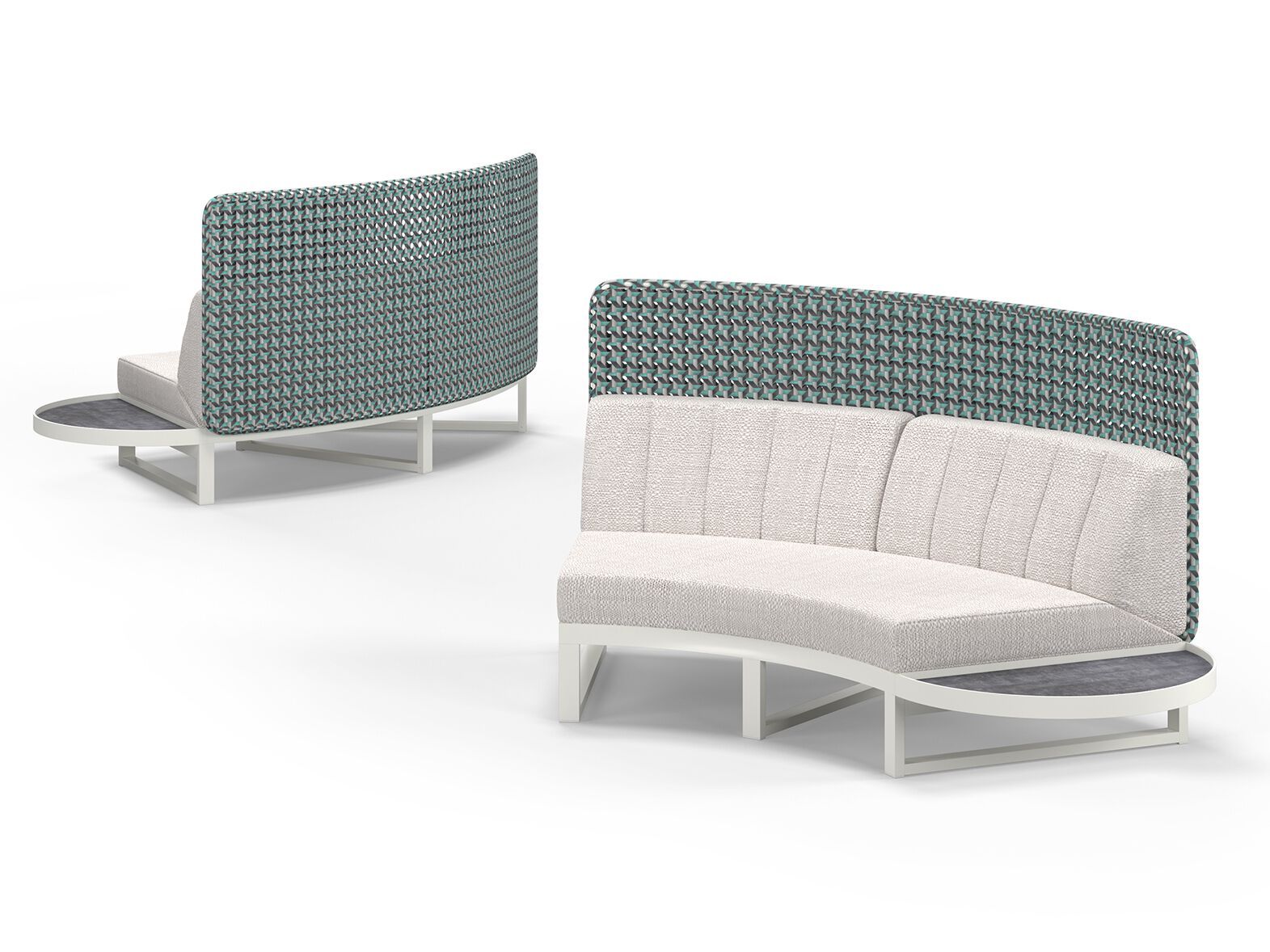 Изогнутый модульный садовый диван с высокой спинкой MAMAGREEN Munia ARCH-00073145 - Вид №1