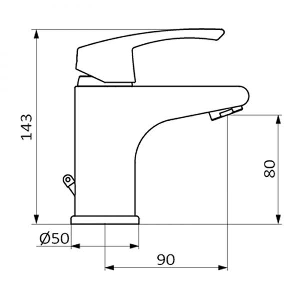 10511500 BASIC XL Умывальник смеситель Хром GRB MIXERS  - Вид №1