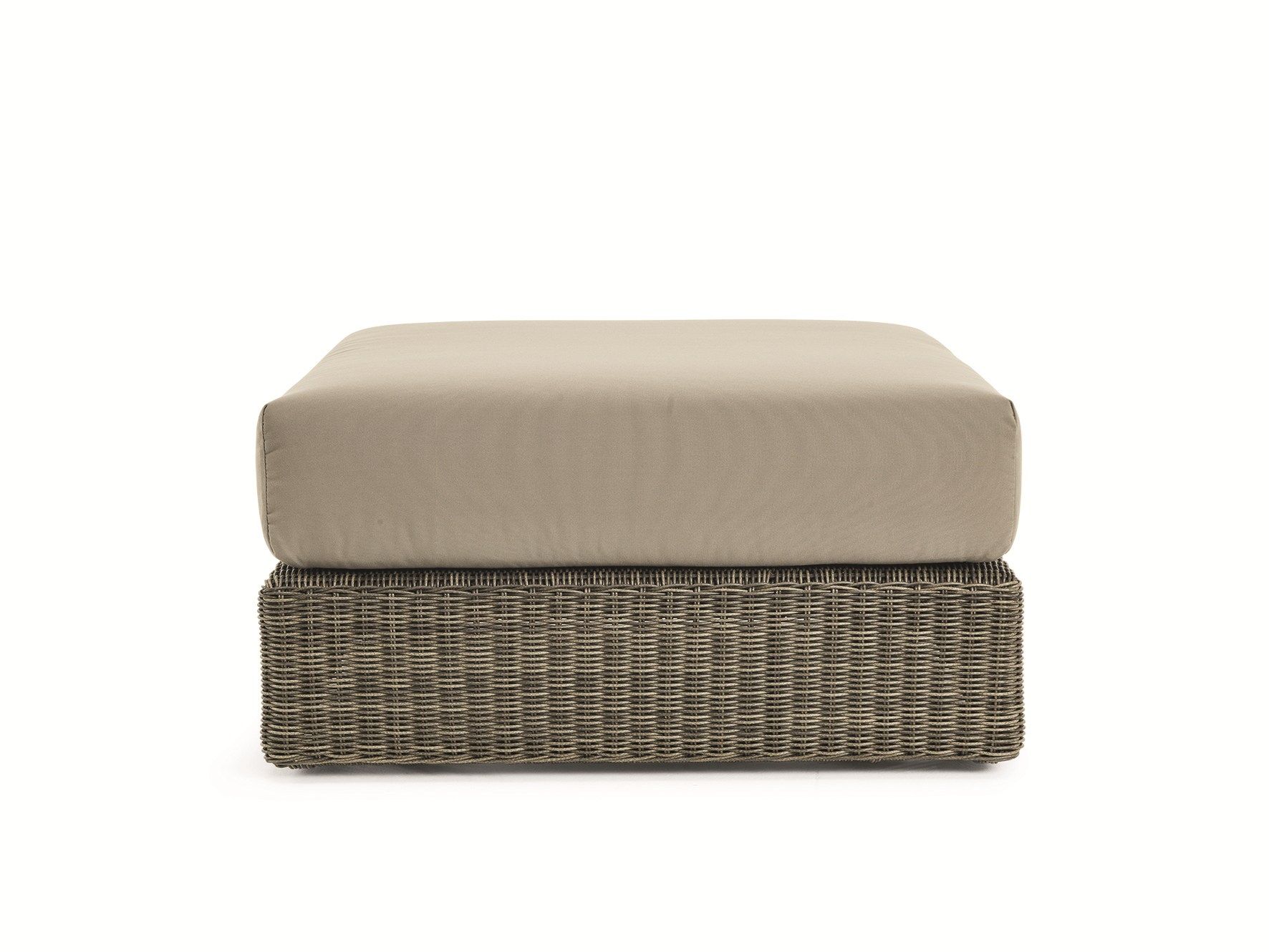 Квадратный садовый пуф в Ethimo EtWick® ARCH-00118375 - Вид №1